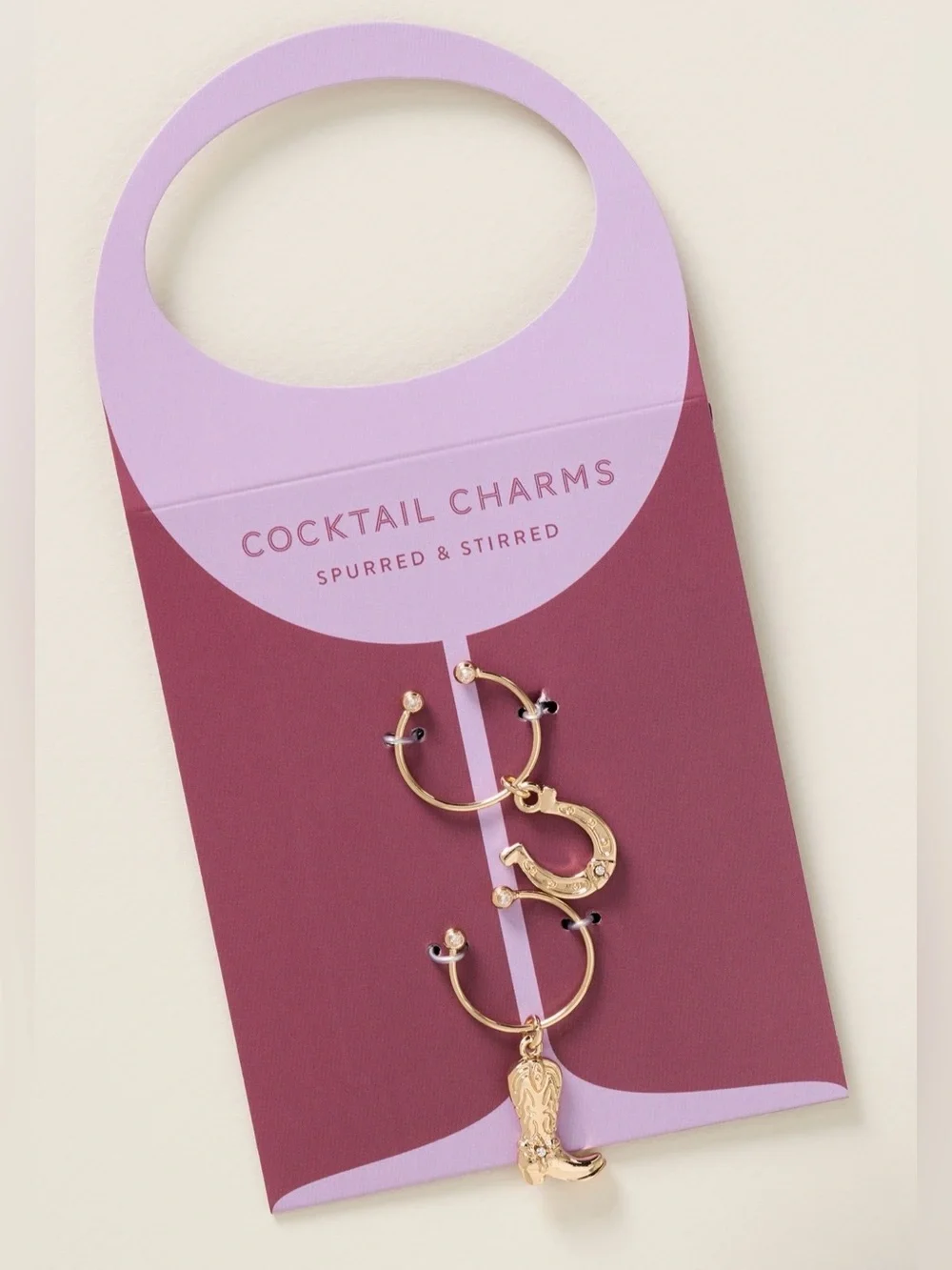 Anthropologie Spurred & Stirred Cocktail Charms